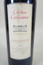 Château Calissanne, cuvée prestige millésime 2002, côteaux d'Aix en Provence,...