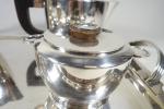 CHRISTOFLE : Service à thé et café en métal argenté,...