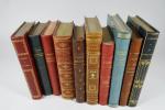Lot de 10 volumes reliés  XIXème s. - XXème...