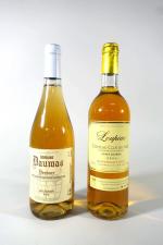 2 bouteilles de vin blanc:
-LOUPIAC, château CLOS des Mas ,...