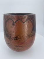 LINOSSIER Claudius (1893-1953) : Vase tronconique sur talon à large...
