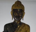 THAILANDE - Début XXe siècle

Bouddha debout en bronze laqué or,...