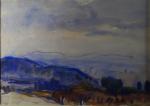 ARNAUD Marcel (1877-1955), Vue de la montagne Sainte Victoire, aquarelle,...
