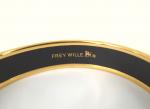 FREY WILLE Bracelet rigide  en métal argenté à décoré...