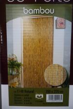 Deux rideaux de portes en bambou, 220 x 100 cm