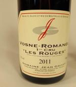 2 bouteilles VOSNE-ROMANÉE 1er cru  " Les Rouges "...