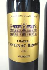 3 bouteilles de Margaux Cantenac Brown 2009