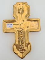 ROUSSEL Marc (XXe siècle), Crucifix en céramique à décor émaillé...