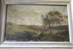 POINTELIN Auguste (1839-1933): "Paysage": huile sur toile signée en bas...