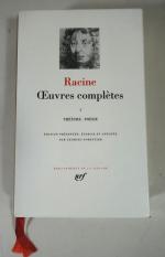LA PLEIADE: RACINE, Théâtre - Poésie, 1 vol. . En...