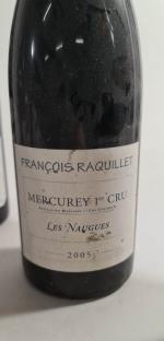 5 bouteilles de Bourgogne comprenant : 
- 2 bouteilles Patrick...