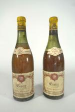 2 bouteilles de Givry blanc Ph. Meunier 1961 (1 bouteille...