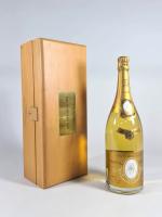 Champagne Magnum Louis Roederer Cristal 2002, dans sa boîte.