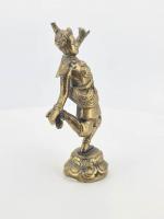 Statuette en bronze doré représentant une danseuse asiatique, Vietnam ?...