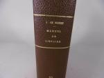 BIBLIO - BRUNET : Manuel du Libraire.Paris, Dorbon, 9 volumes in-8...