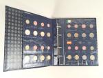 Album pour pièces en euros comprenant 6 feuilles numismatiques pour...