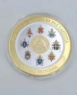 2 Médailles commémoratives modernes " VATICAN " en cuivre argenté,...