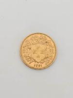 1 pièce de 20 Francs suisses Helvetia, 1901, poids :...