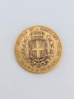 1 pièces de 20 Lires Monaco Albert 1834, poids :...