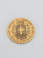1 pièces de 20 Lires Monaco Albert 1834, poids :...