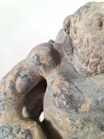 INDE - GANDHARA, art gréco-bouddhique, IIe/IVe siècle
Statuette d'Atlas barbu en...