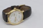 ZENITH: Montre bracelet du modèle "Elite" avec chronographe, décor guilloché...