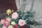 Pierre BOURGOGNE ( 1838-1904) Attribué à " Bouquet de fleurs...