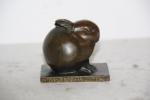 SANDOZ Edouard Marcel -(1881-1971) lapin bijou - Bronze signé sur...