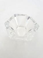 BACCARAT : Vide-poche en cristal de forme libre, H. 4...