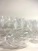 Partie de service de verres en cristal à motifs nid...