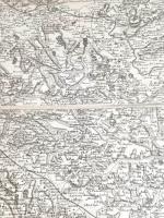 Partie de carte ancienne représentant L'isle en Jourdain, Toulouse, Muzet...
