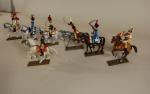 STARLUX: Lot de 7 chevaux et leurs cavaliers (dont Napoléon)...