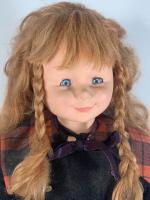 MIGLIORATTI (Italie) : Grande poupée en plastique, cheveux roux, yeux...