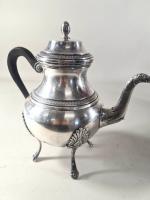 BOULENGER : Service à thé café en métal argenté de...