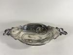 SAGLIE Victor (1809-1894) : Coupe en métal argenté à décor...
