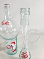 PEPSI et PEPSI-COLA : 3 bouteilles publicitaires en verre de...