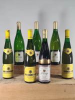7 bouteilles de Vin d'Alsace comprenant : 
- 3 x...
