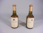 2 bouteilles de vin jaune d'Arbois Jacques Tissot 1988 37,5...