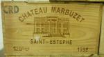 12 bouteilles Château Marbuzet St Estèphe 1998 CBO (non ouverte)