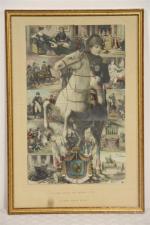 Composition de cartes postales, " Napoléon Ier à cheval ...