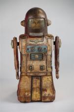CRAGSTAN: Robot articulé, modèle Astronaut. (Marques de rouille).H 24cm.