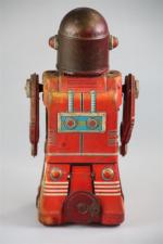CRAGSTAN: Robot articulé, modèle Astronaut. (Marques de rouille).H 24cm.
