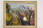 OPPENHEIM: "La Sainte-Victoire": Huile sur toile signée et datée en...