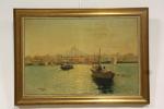 NATTERO Louis (1870-1915): "Embarcations depuis le port de Marseille" .HST...