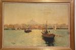 NATTERO Louis (1870-1915): "Embarcations depuis le port de Marseille" .HST...