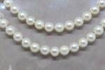 collier double rang de perles shoker fermoir or 18k. 69.5...