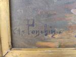 Antoine PONCHIN (1872-1934) " les Martigues" huile sur toile signée...