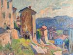 Marcel ARNAUD (1877-1956) " Paysage de Provence", huile  signée...