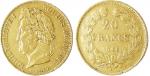 Louis-Philippe 20 Francs 1844 W Lille, 6.45 Gr, ø 21...