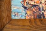 COTTAVOZ: "Vue de port" Huile sur panneau signée en bas...